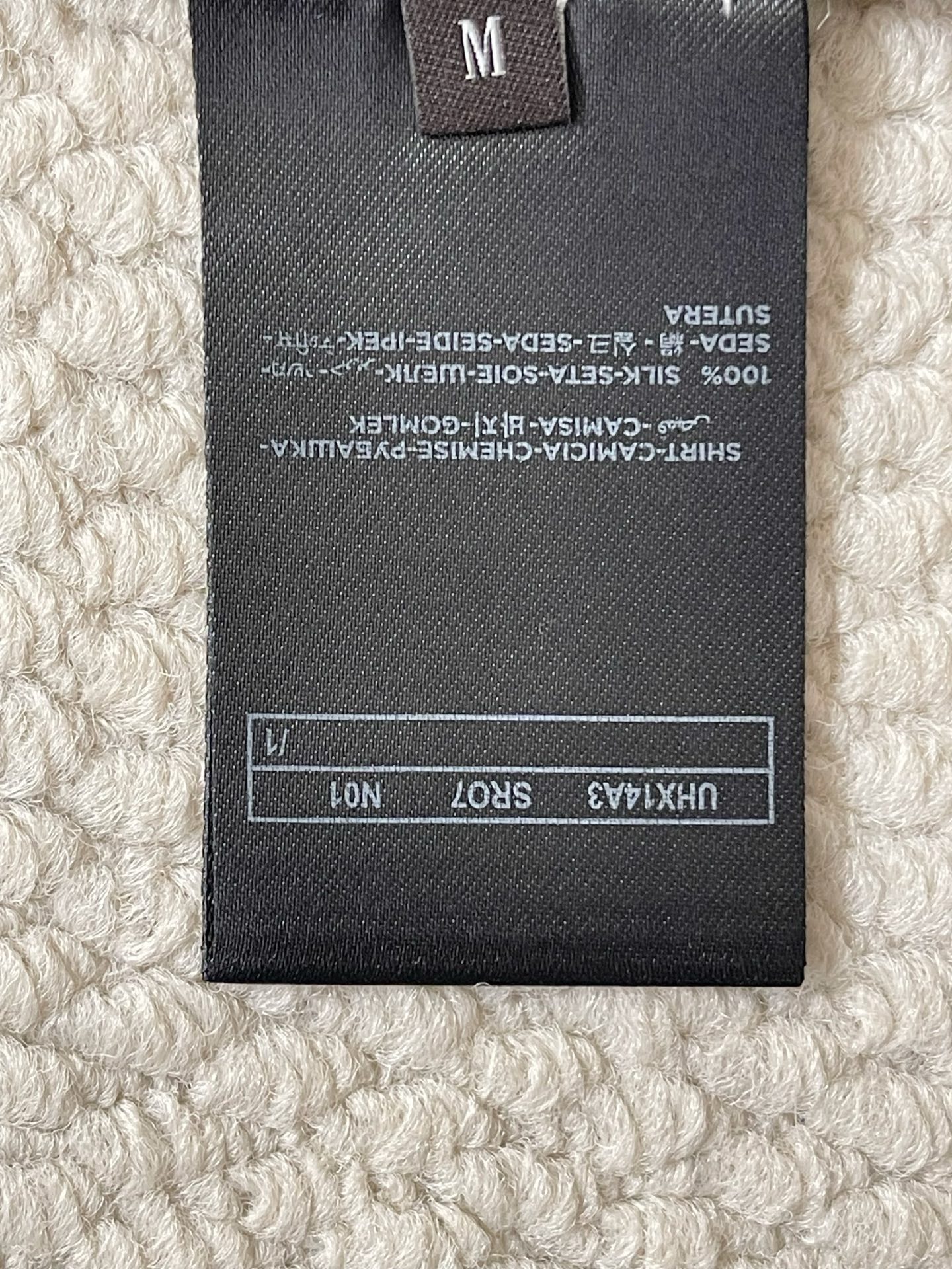 Zegna 灰调竖条纹古巴领真丝长袖衬衫