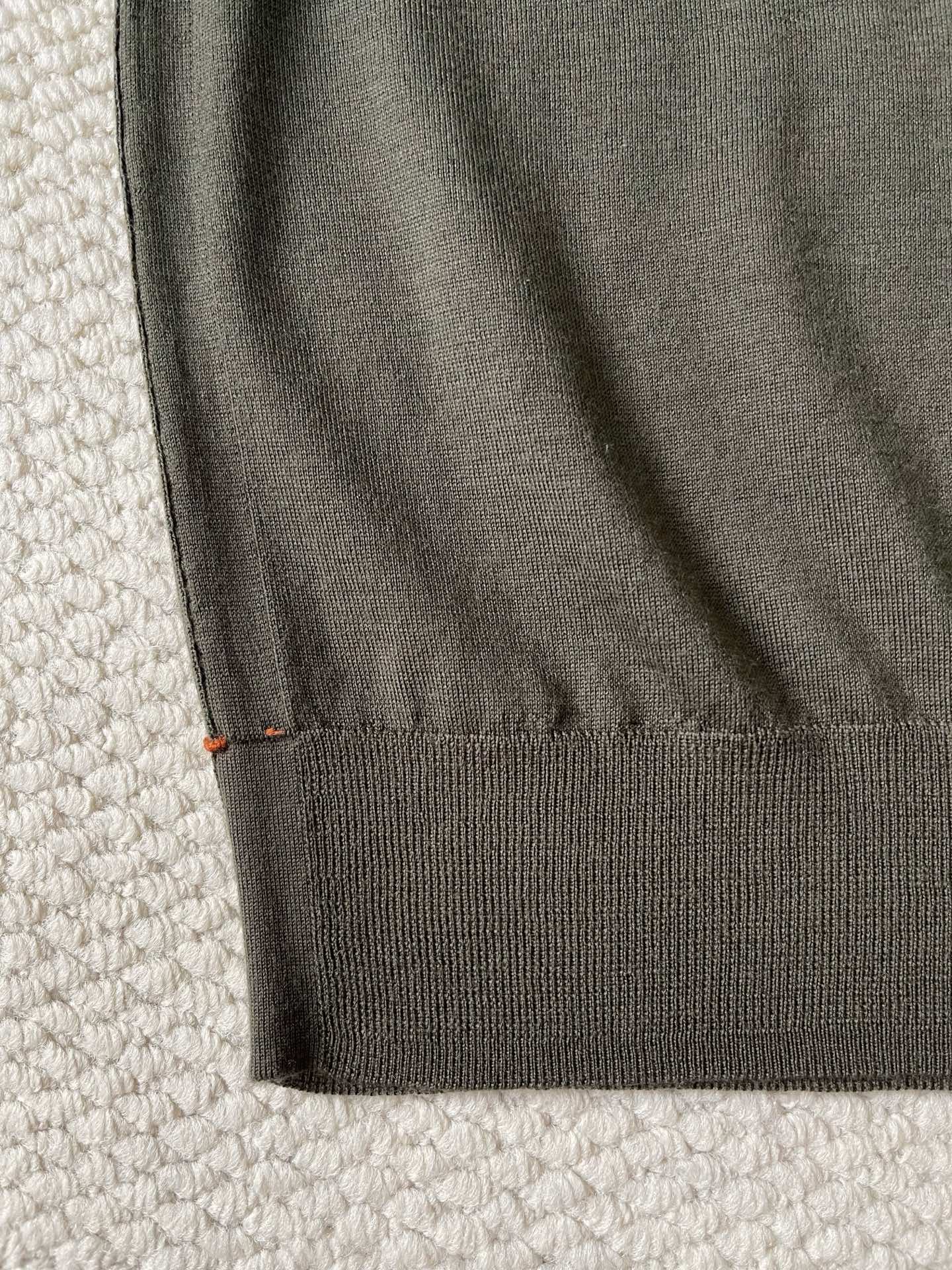  ZEGNA 超细羊毛休闲V领短袖针织Polo衫