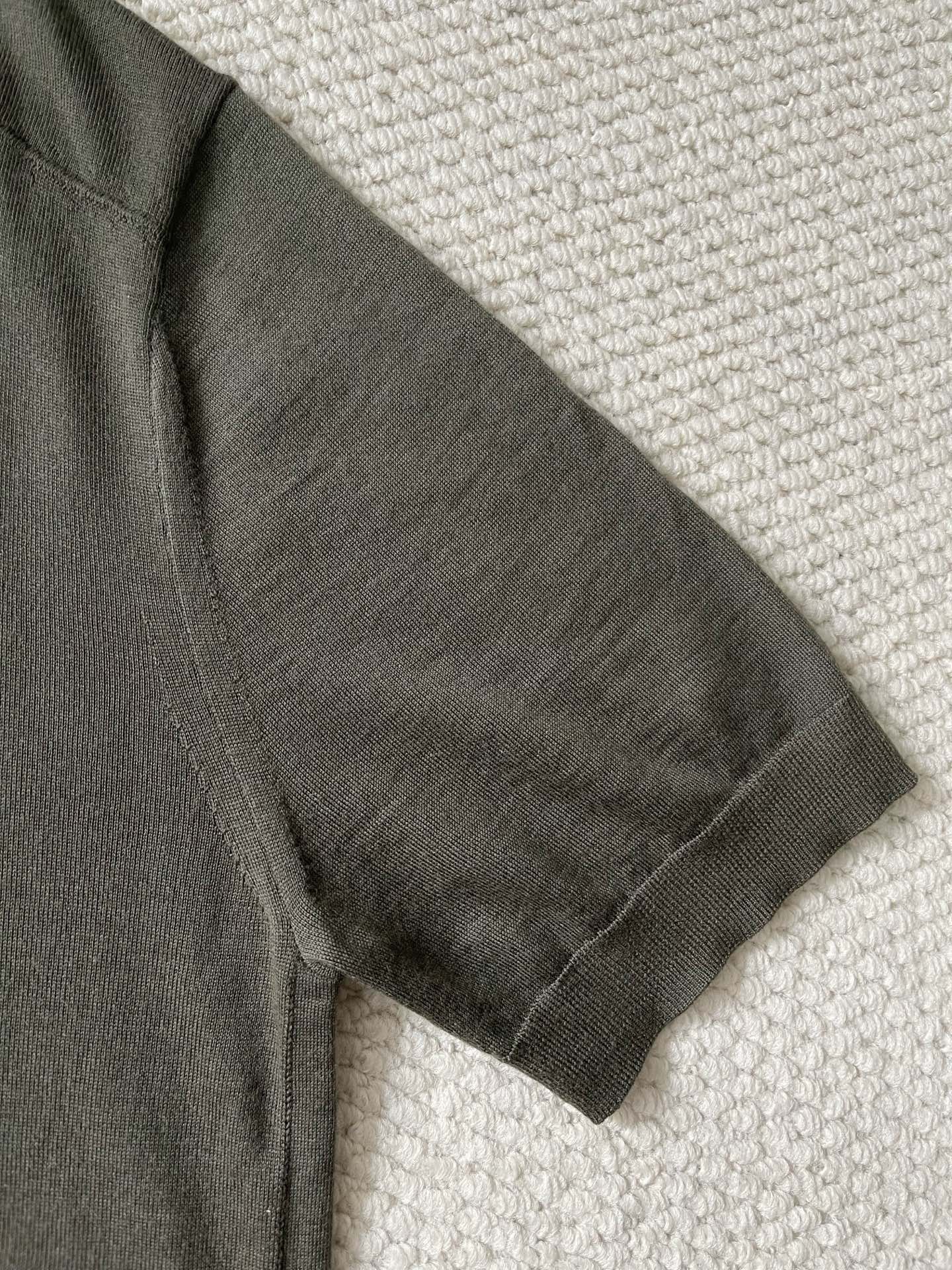  ZEGNA 超细羊毛休闲V领短袖针织Polo衫